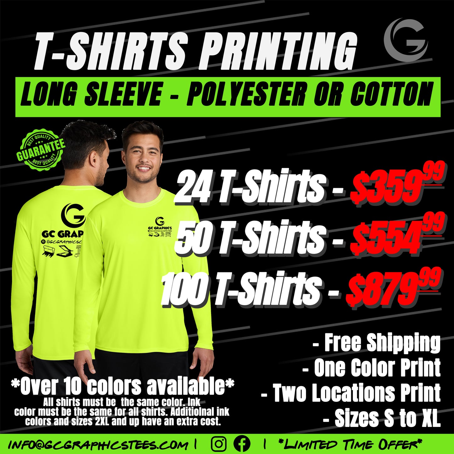 Long Sleeve T-Shirt Printing